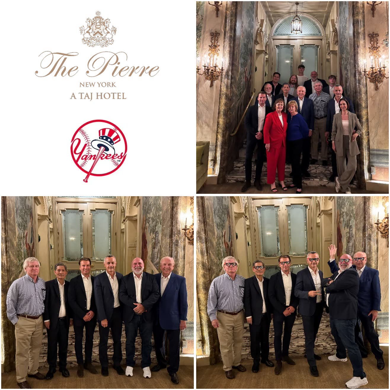 Dinner at the Pierre Hotel and a Yankees game in New York